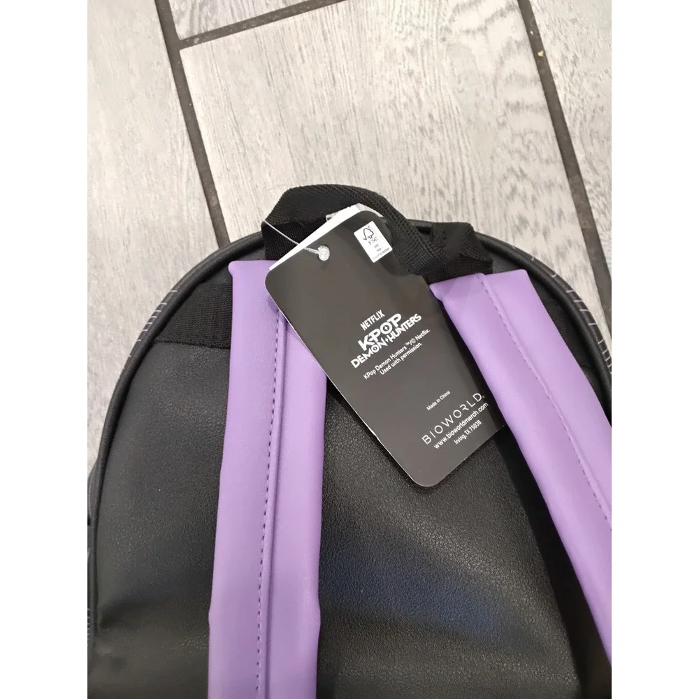 Bioworld Netflix K-Pop Demon Hunters Huntress Mini Backpack with Coin Purse NWT